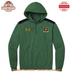 Coach Micah William Shrewsberry Notre Dame Half Zip Hoodie