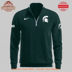 Coach Tom Izzo Michigan State Spartans B1G Coach Of The Year Quarter Zip Sweatshirt 2