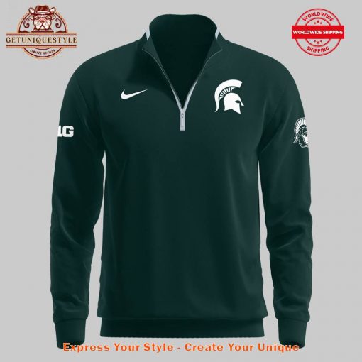 Coach Tom Izzo Michigan State Spartans B1G Coach Of The Year Quarter Zip Sweatshirt