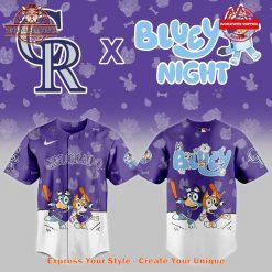 Colorado Rockies Bluey Night 2025 Baseball Jersey