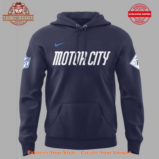 Detroit Lions Motor City 313 Special Navy Hoodie