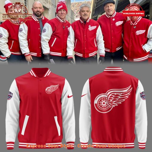 Detroit Red Wings NHL The Stadium Series Baseball Jacket