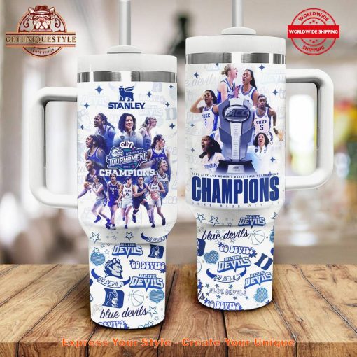 Duke Blue Devils Women’s Basketball ACC Tournament Champions 2025 Stanley Tumbler