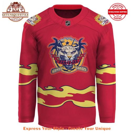 Florida Panthers Vamos Gatos Night 2025 Hockey Jersey