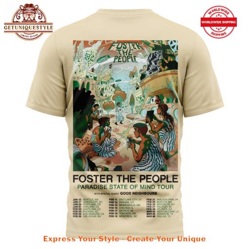 Foster The People Paradise State Of Mind Tour Limited Shirt