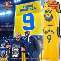 GSW Andre Iguodala Gold 2021-22 Swingman Badge Jersey