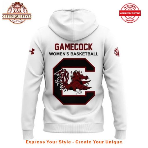 Gamecocks Women’s Basketball 24-25 Senior White Hoodie