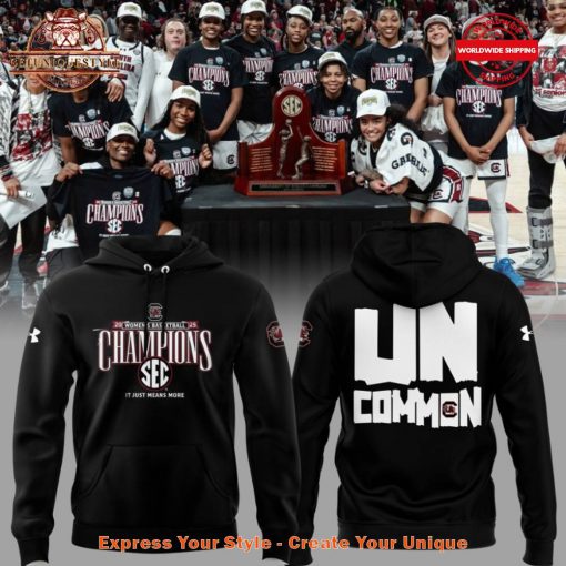 Gamecocks Women’s Basketball SEC Champions Uncommon Black Hoodie