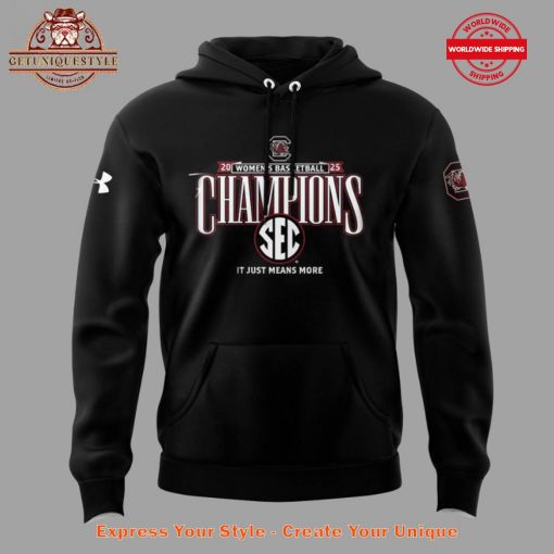 Gamecocks Women’s Basketball SEC Champions Uncommon Black Hoodie