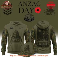 Gold Coast Titans NRL ANZAC Day 2025 Limited Edition Hoodie