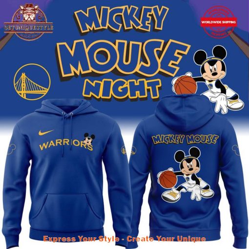 Golden State Warriors x Mickey Mouse Night Special New Hoodie