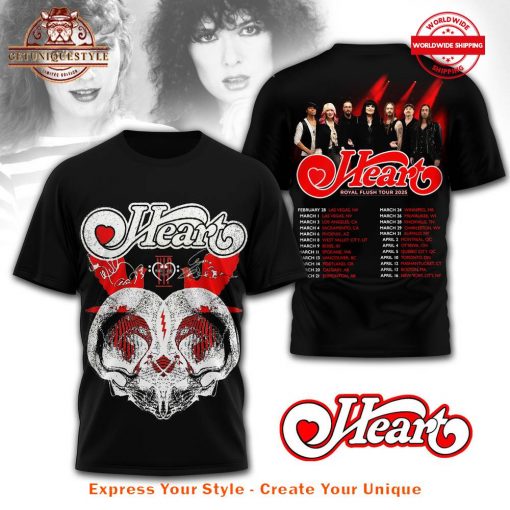 Heart Royal Flush Tour 2025 Limited Edition Shirt