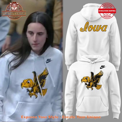 Iowa Hawkeyes Caitlin Clark 2025 Limited Edition White Hoodie