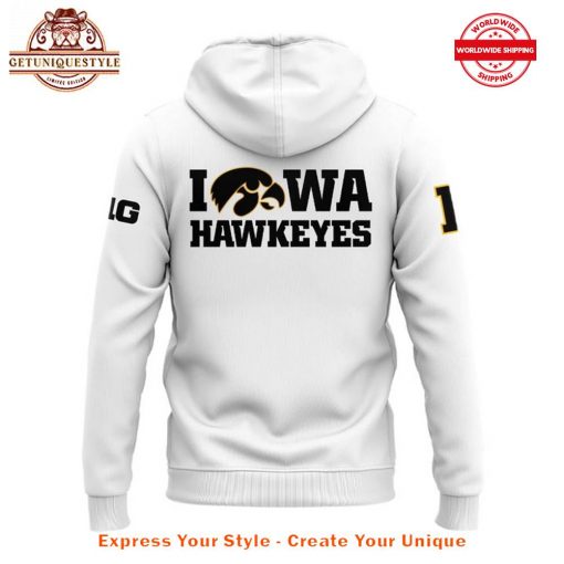 Iowa Hawkeyes Nothing Easy Limited Edition White Hoodie