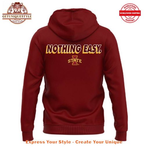 Iowa State Cyclones Big 12 Champions Nothing Easy Hoodie