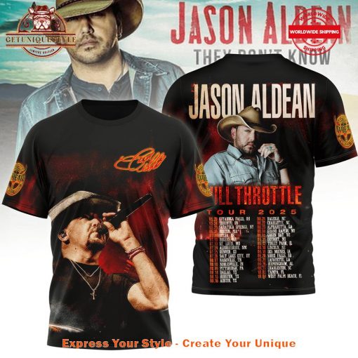 Jason Aldean Full Throttle Tour 2025 Shirt