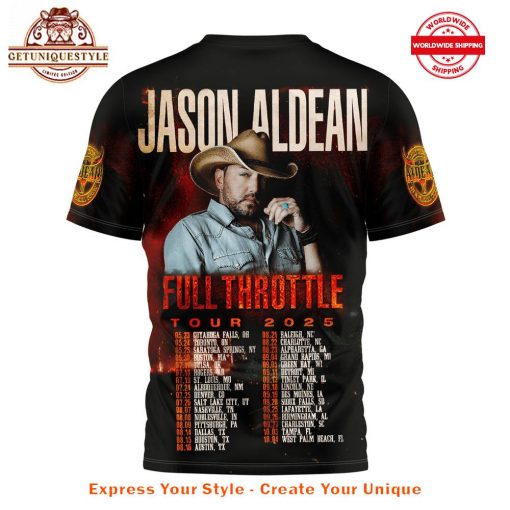 Jason Aldean Full Throttle Tour 2025 Shirt