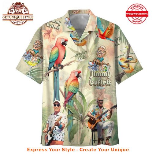 Jimmy Buffett Somewhere On A Beach Hawaiian Shirt