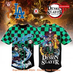 Los Angeles Dodgers Demon Slayer Kamado Tanjirou Jersey