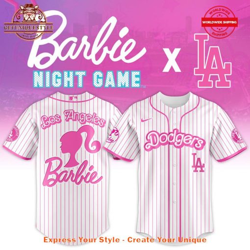 Los Angeles Dodgers MLB x Barbie Night Game Limited Edition 2025 Jersey