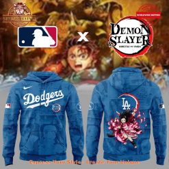 Los Angeles Dodgers x Demon Slayer Kamado Nezuko Hoodie