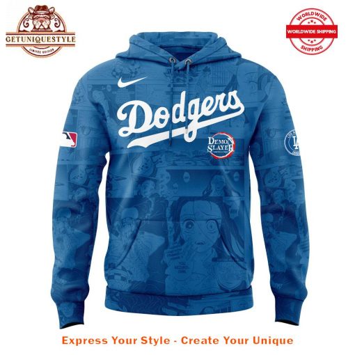 Los Angeles Dodgers x Demon Slayer Kamado Nezuko Hoodie