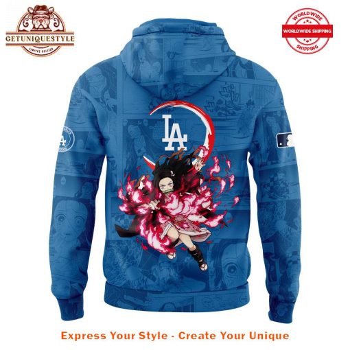 Los Angeles Dodgers x Demon Slayer Kamado Nezuko Hoodie