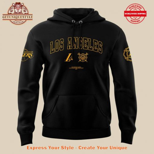 Los Angeles Lakers LAFD 2025 Black Hoodie