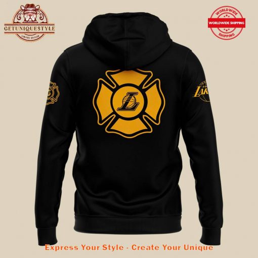 Los Angeles Lakers LAFD 2025 Black Hoodie