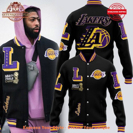 Los Angeles Lakers NBA 17x Finals Champions Baseball Jacket