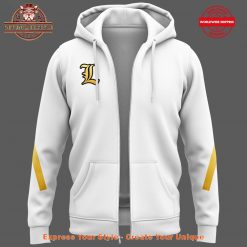 Louisville Cardinals Mens Basketball 2025 Zip White Hoodie