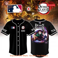 MLB x Demon Slayer Collab Anime 2025 Baseball Jersey