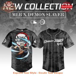 MLB x Demon Slayer Hashibira Inosuke Limited Baseball Jersey