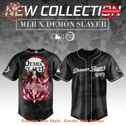 MLB x Demon Slayer Kamado Nezuko Limited Baseball Jersey