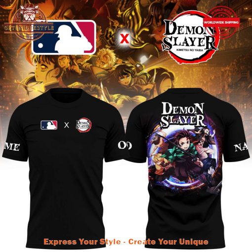 MLB x Demon Slayer Limited Edition Black Shirt