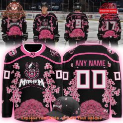 Macon Mayhem Cherry Blossom 2025 Hockey Jersey