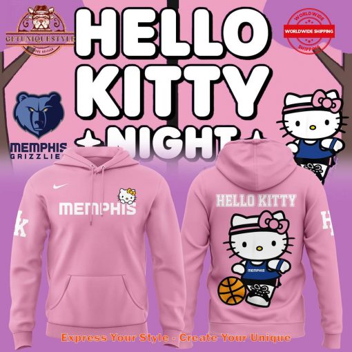 Memphis Grizzlies Hello Kitty Night 2025 Hoodie