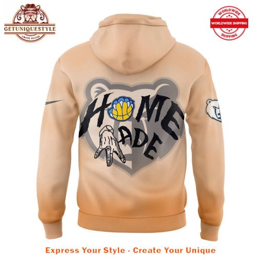 Memphis Grizzlies x Brezerk HOME MADE Collection Brown Hoodie