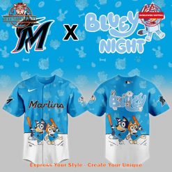 Miami Marlins Bluey Night 2025 Baseball Jersey