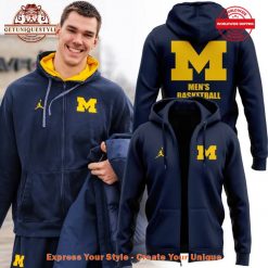 Michigan Men’s Basketball Limited Edition Navy Zip Hoodie