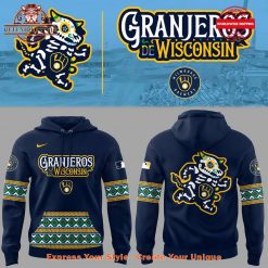 Milwaukee Brewers Granjeros de Wisconsin 2025 Navy Hoodie