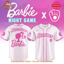 Milwaukee Brewers MLB x Barbie Night Game Limited Edition 2025 Jersey