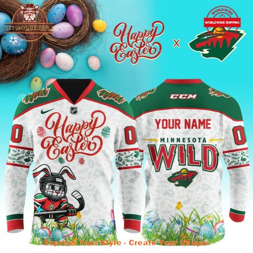 Minnesota Wild Happy Easter Day 2025 Hockey Jersey