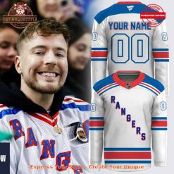 MrBeast x New York Rangers Limited Edition Hockey Jersey