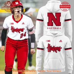 Nebraska Cornhuskers Softball Limited Edition 2025 White Hoodie