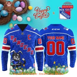 New York Rangers Happy Easter Day 2025 Hockey Jersey