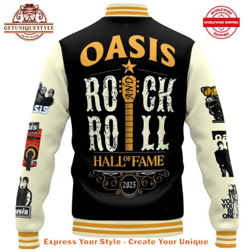 Oasis Rock And Roll Hall Of Fame 2025 Baseball Jacket