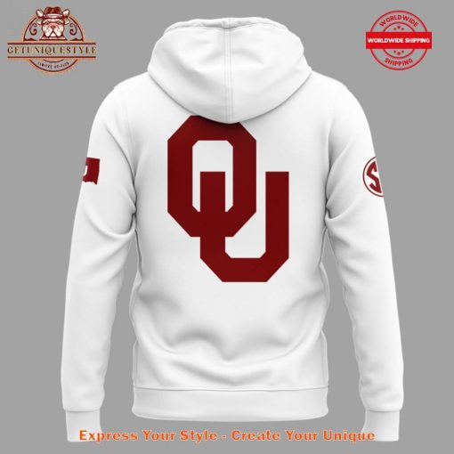 Oklahoma Sooners Nothing Easy White Hoodie