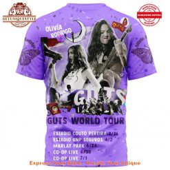 Olivia Rodrigo Guts World Tour 2025 Purple Shirt