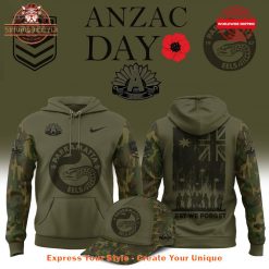 Parramatta Eels NRL ANZAC Day 2025 Limited Edition Hoodie